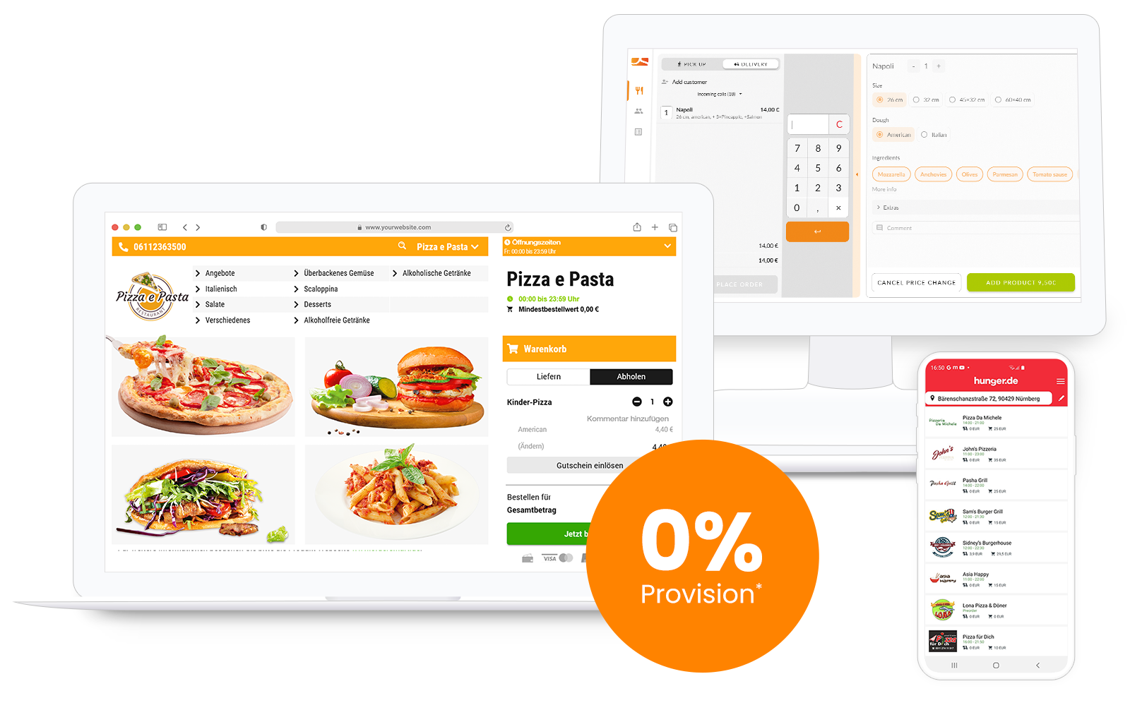 Shopsystem und Gastro-App für Lieferdienste order smart