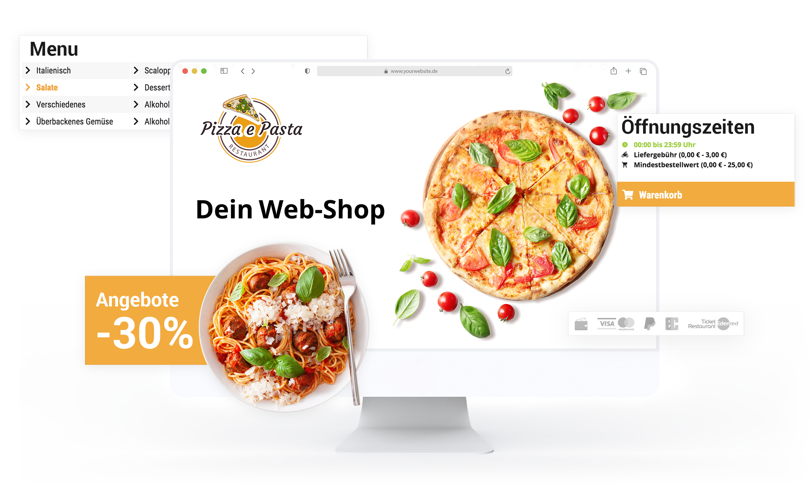Web-shop für Lieferdienste order-smart