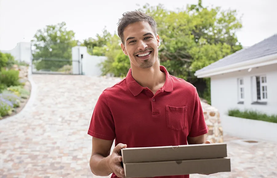 Pizza lieferant order smart